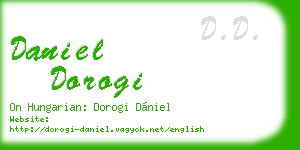 daniel dorogi business card
